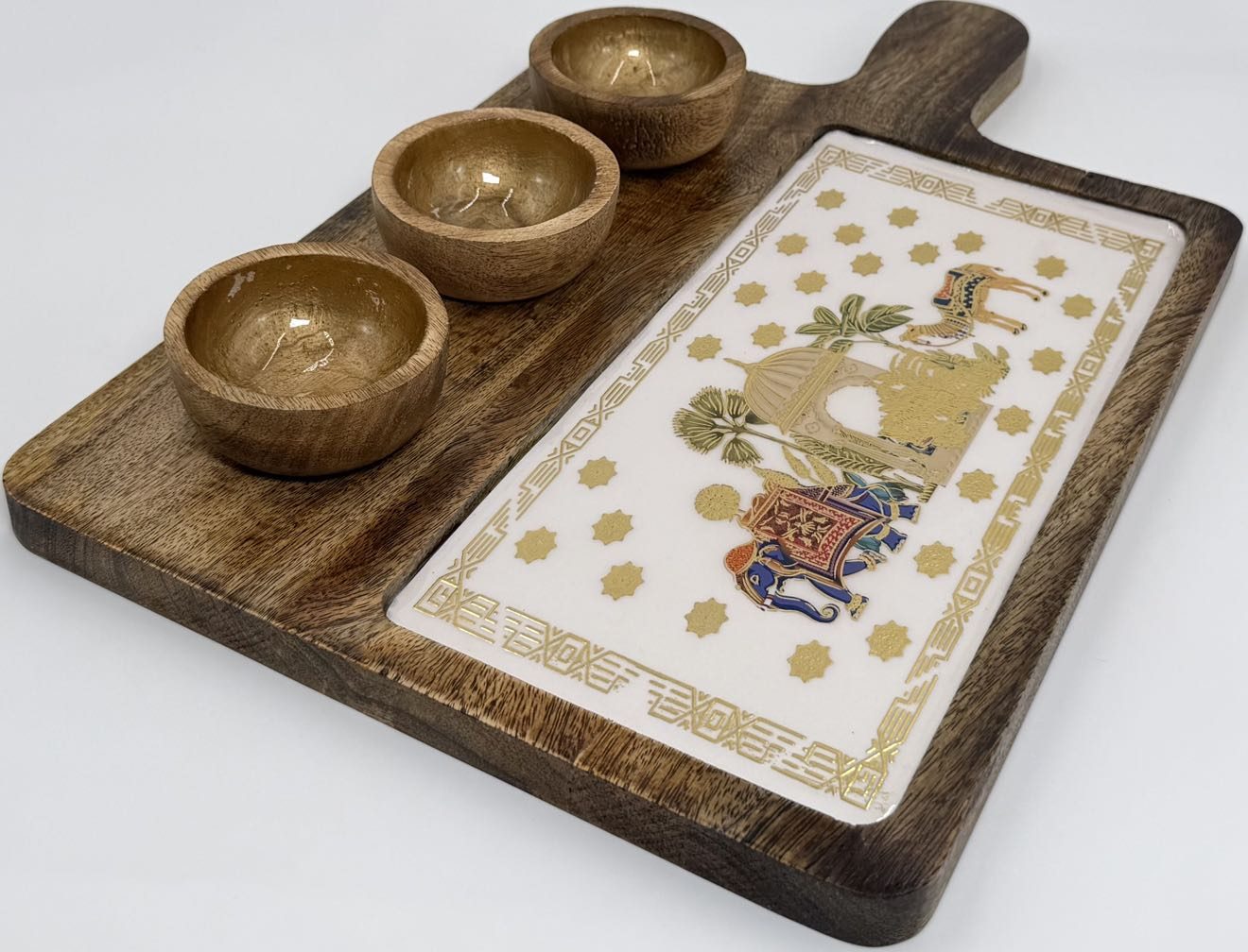 3 Bowl Platter in the Karavan design