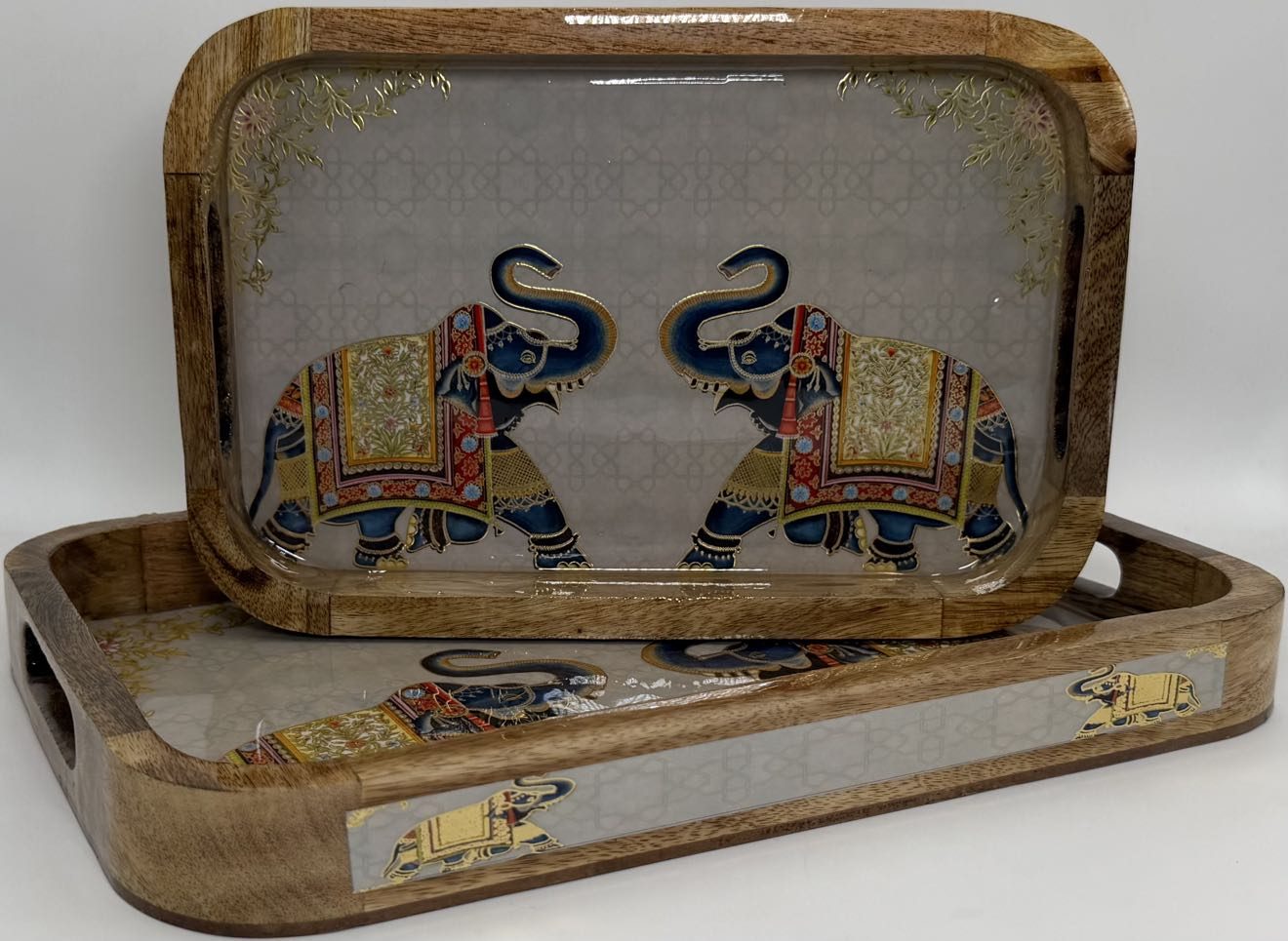 2 PC Tray Set 15MM (KG) in the Gaj design