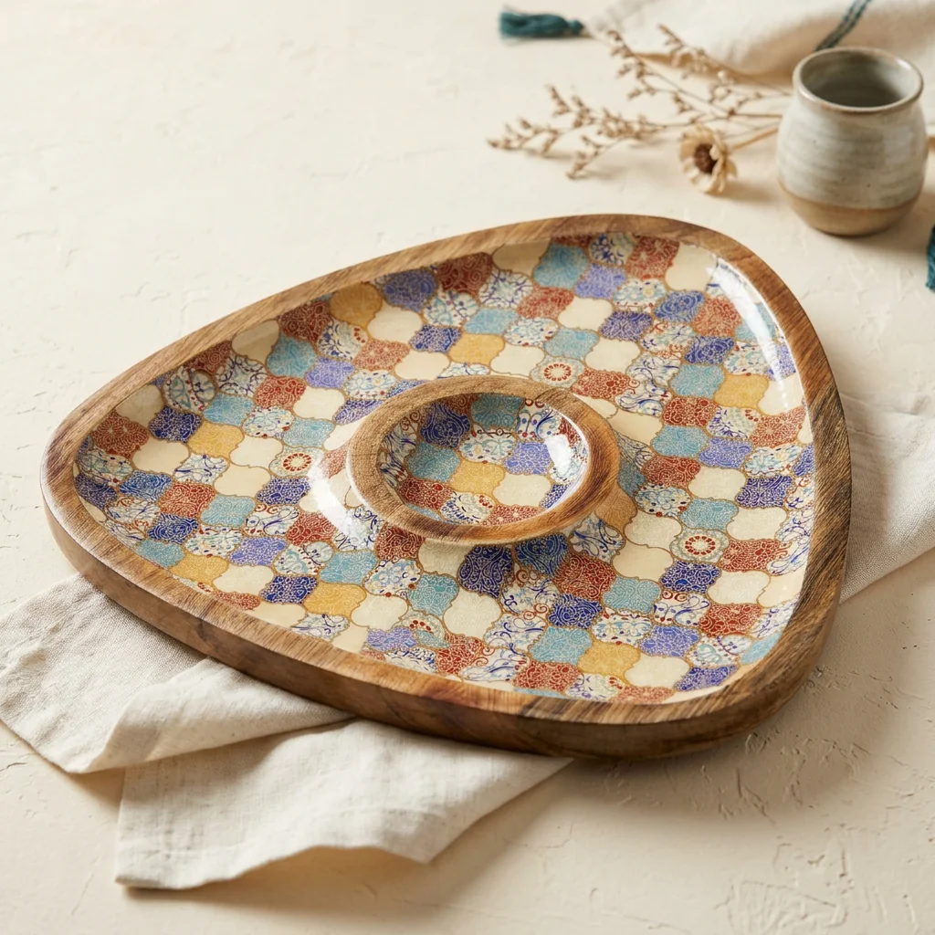 Chip/Dip (Tri) in Mosaic Garden design