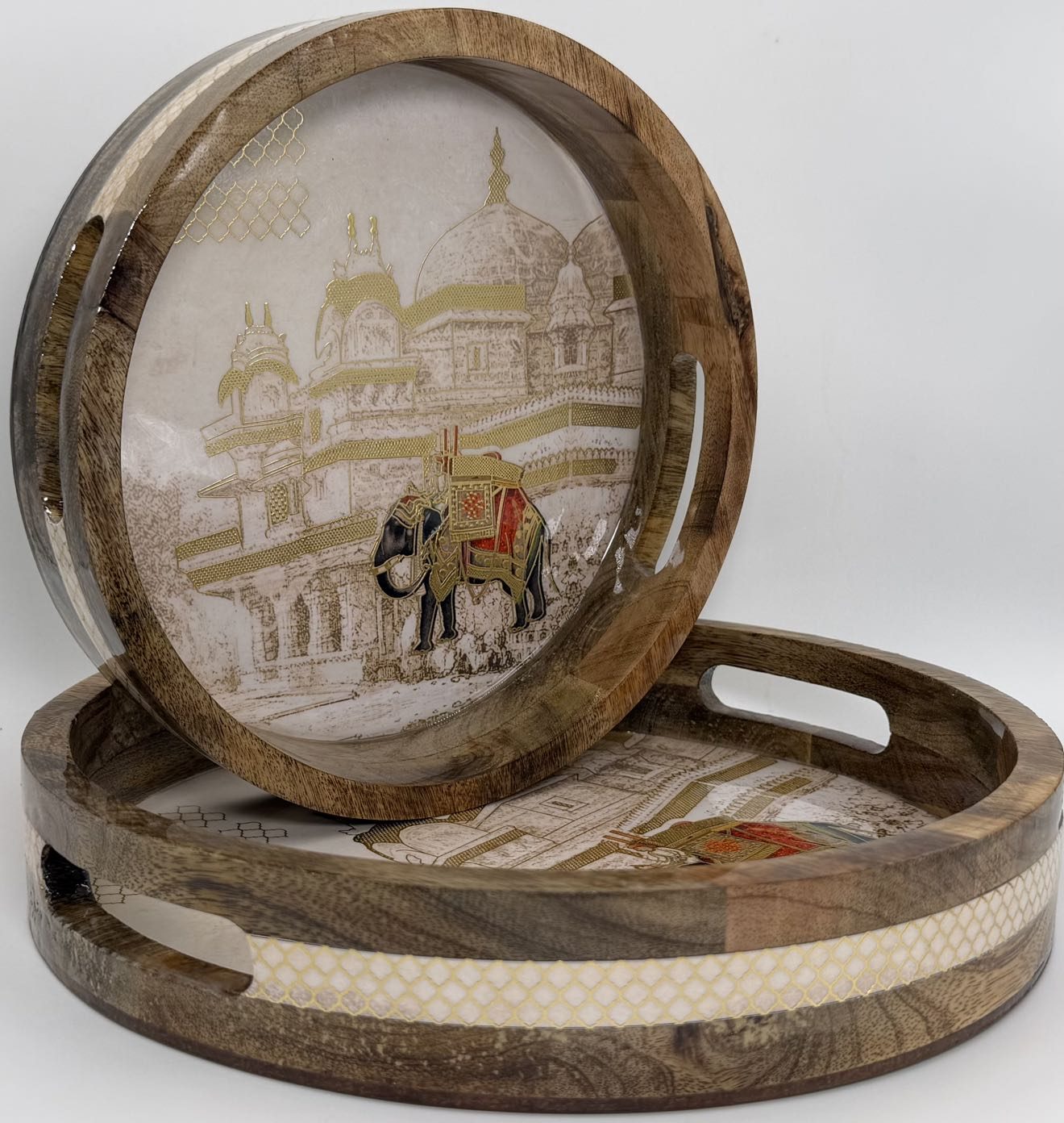 2 PC Tray Set 15MM (RN) in the Gajraj design