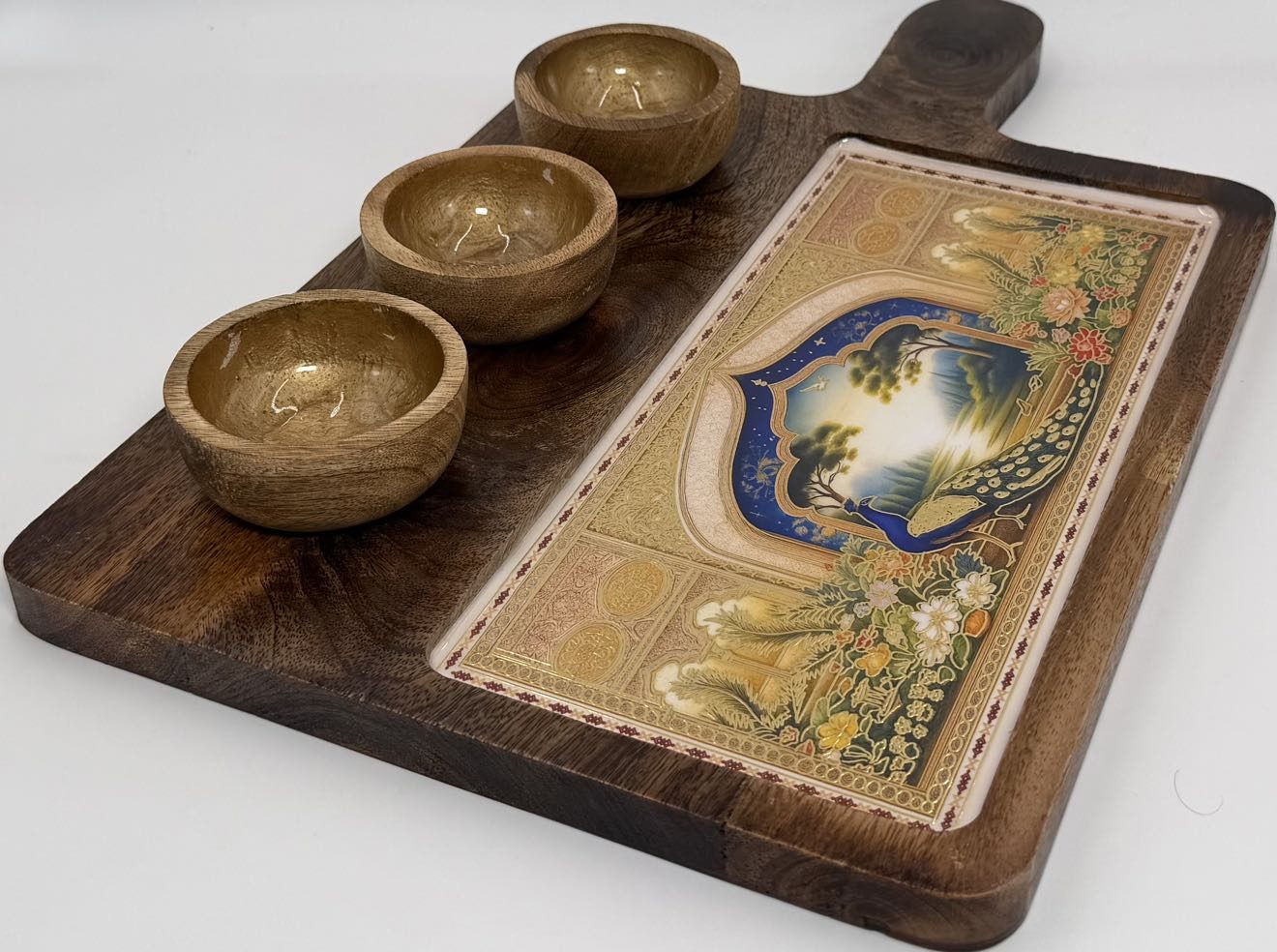 3 Bowl Platter in the Bagh design