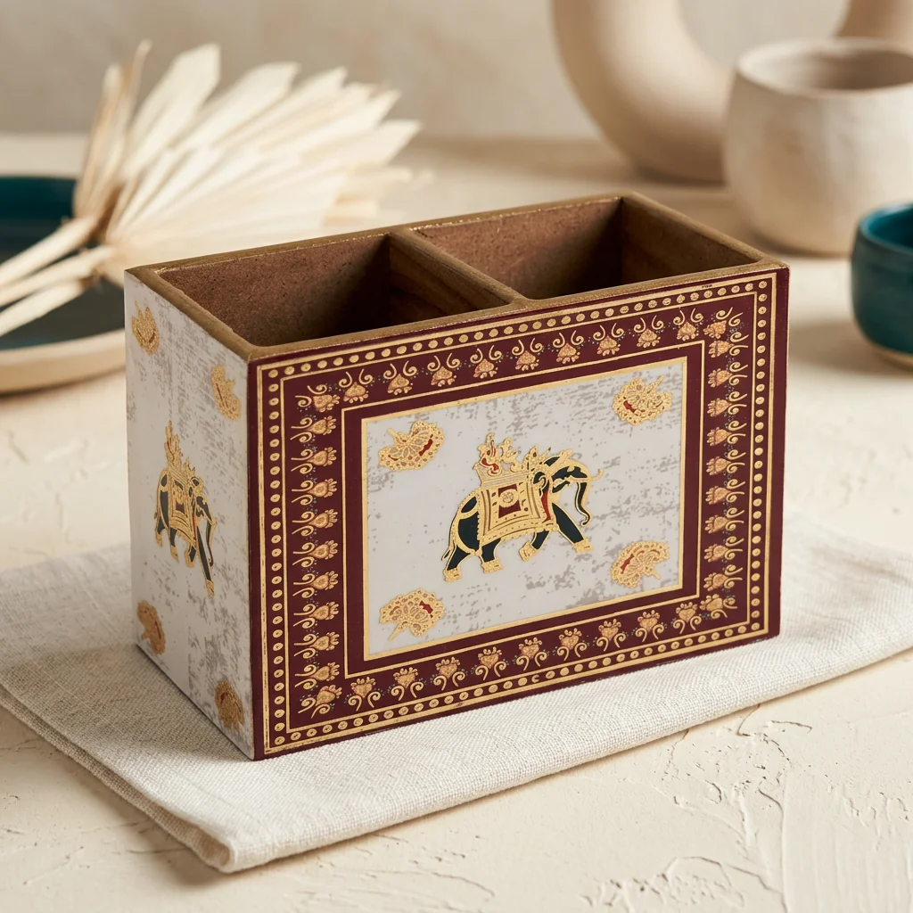 Cutlery Holder in Shikar design