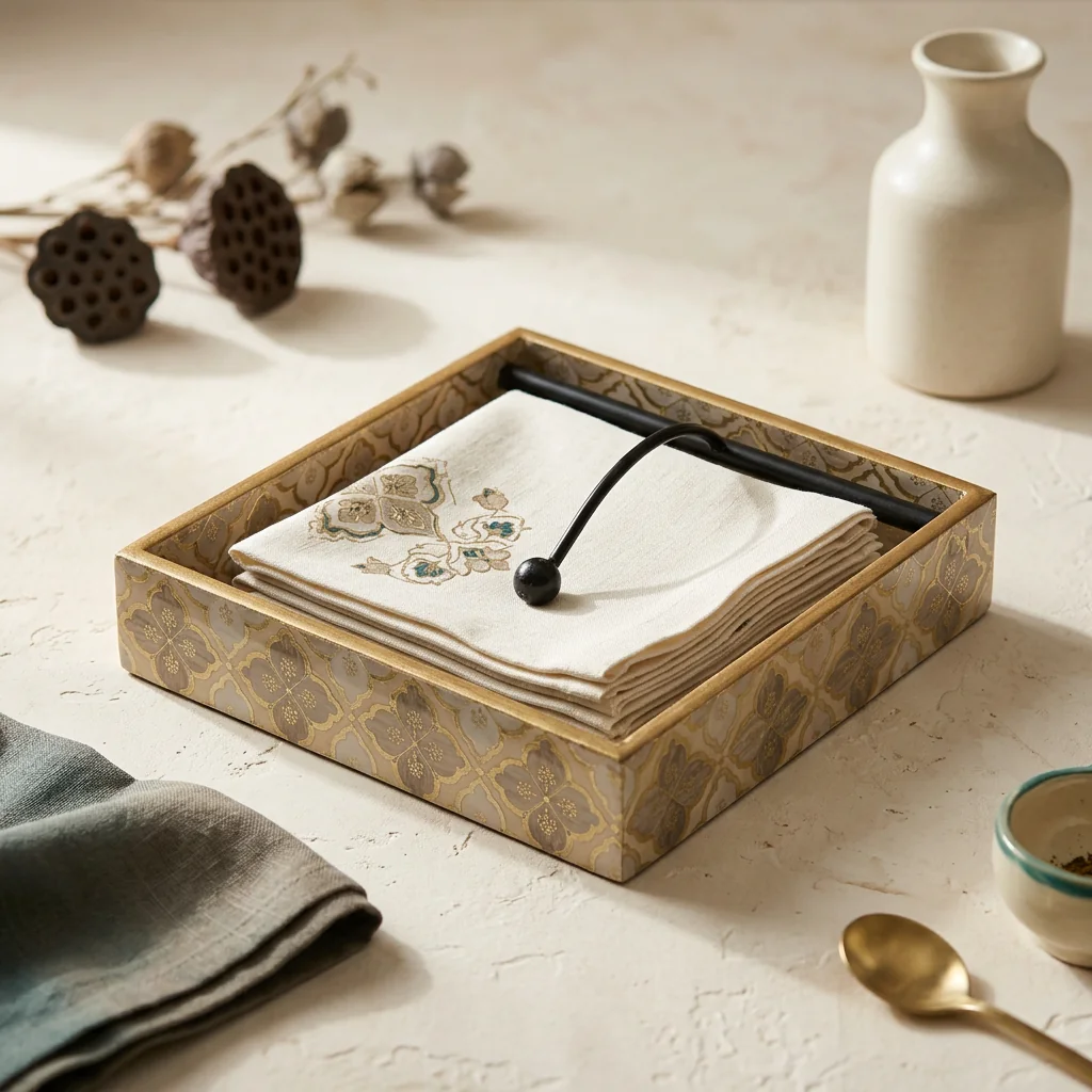 Napkin Holder in Jaali design