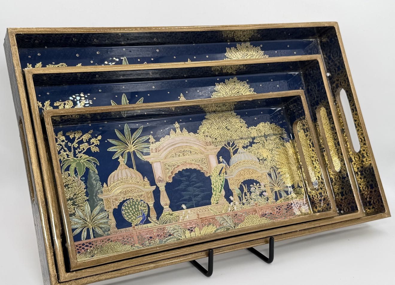 3 PC Tray Set 16x10" in the Mehraab design