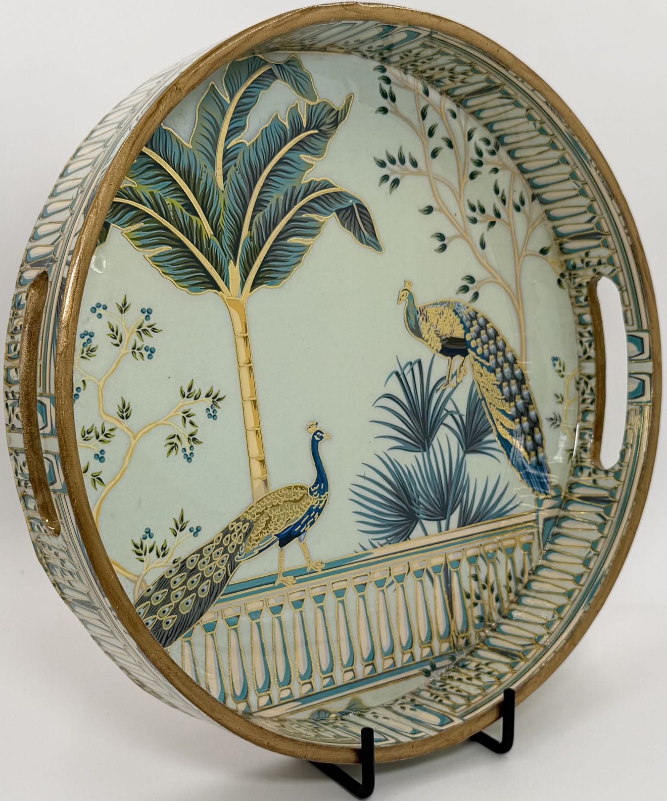 Round Trays (SL) 12" in the Mayurvan design