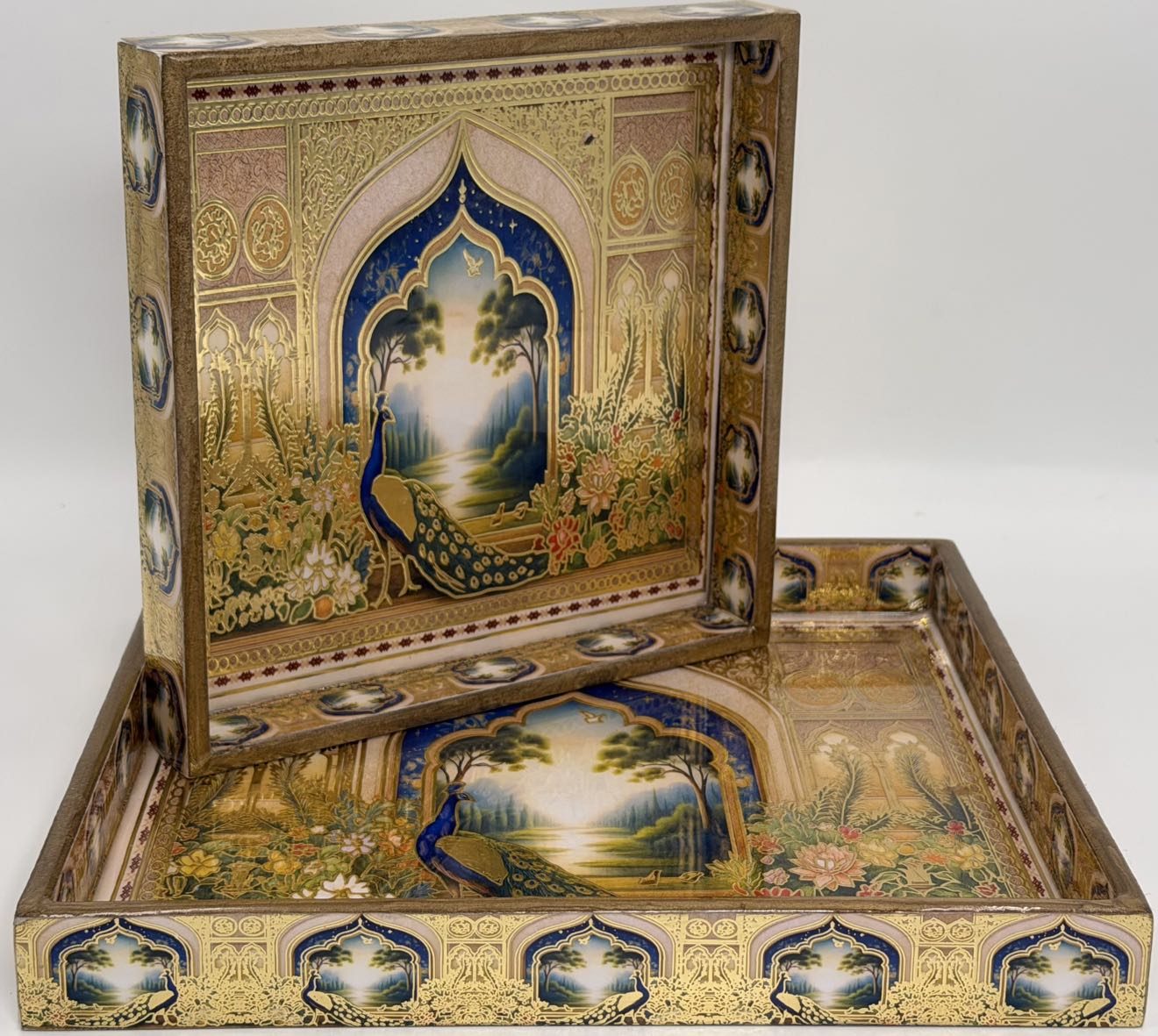 2 PC Tray Set (SMSQ) in the Bagh design