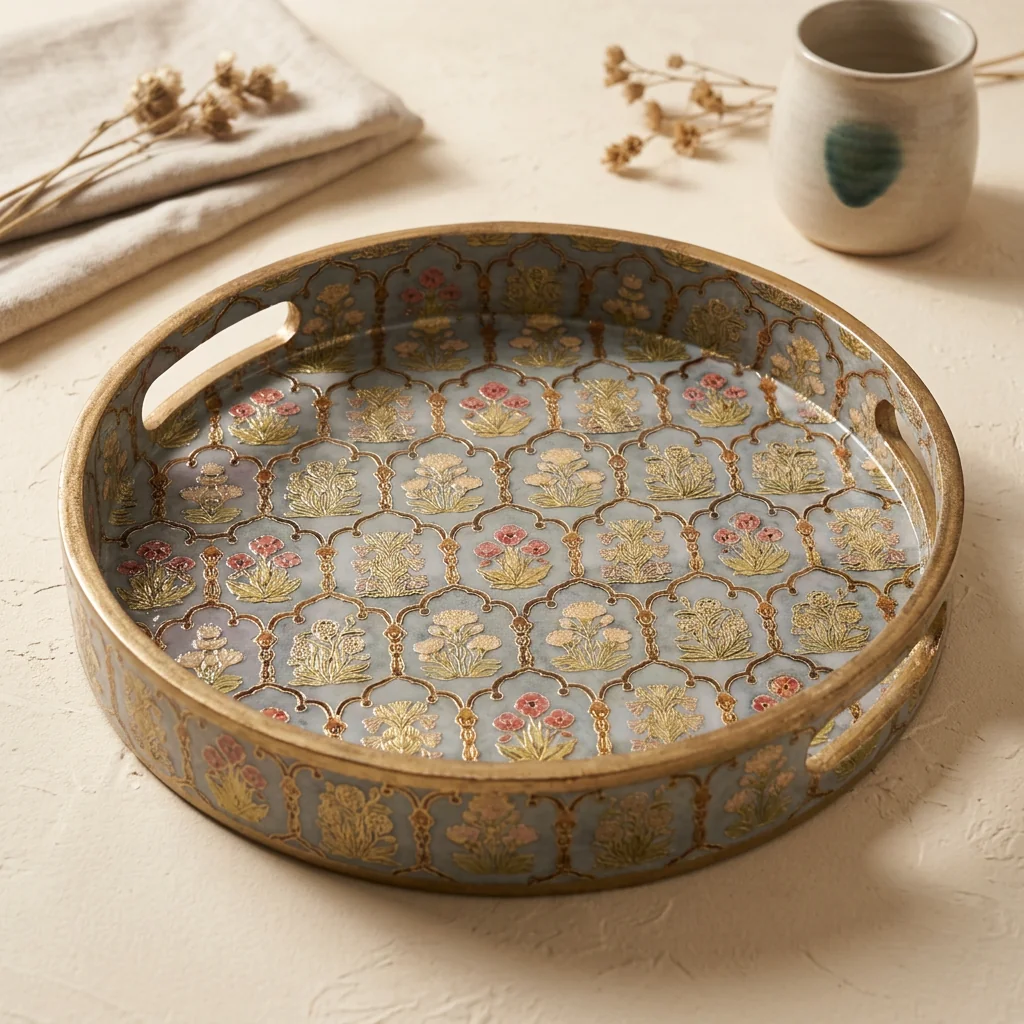 Round Trays (SL) 12" in Guljaal design