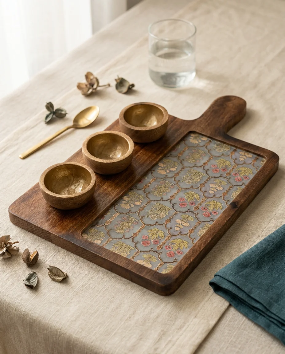 3 Bowl Platter in Guljaal design