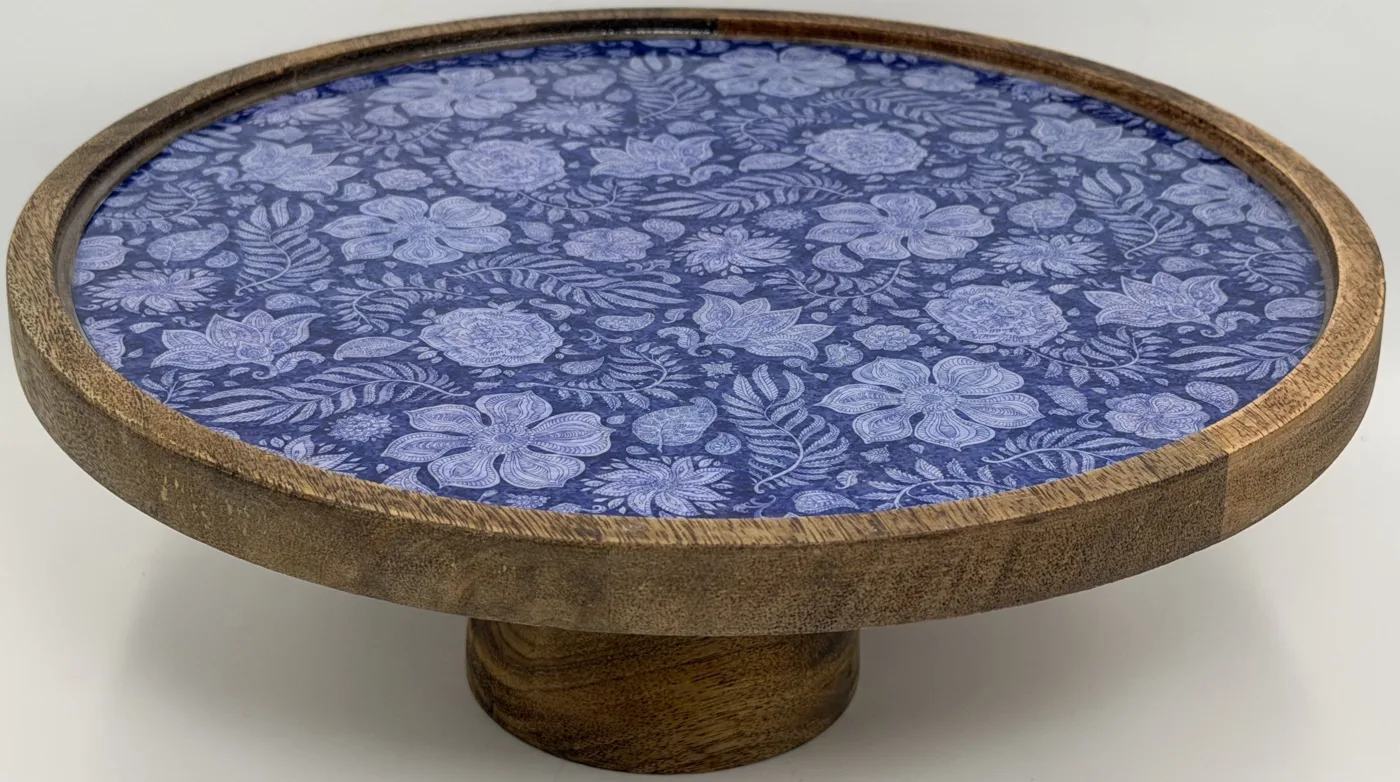 Double Layer Dessert Stand in the Blue Garden design