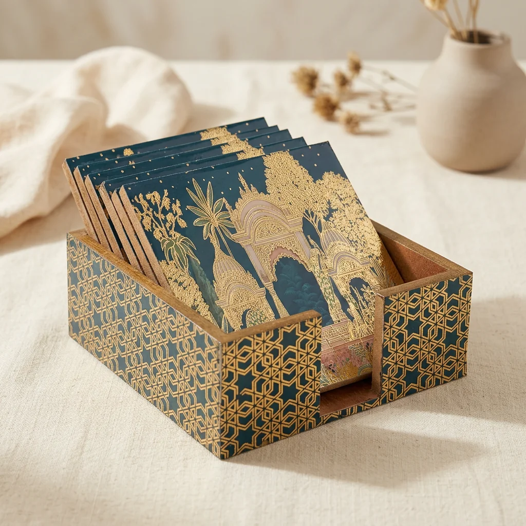 Coaster Set in Mehraab design