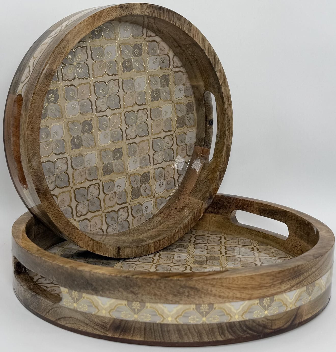 2 PC Tray Set 15MM (RN) in the Jaali design