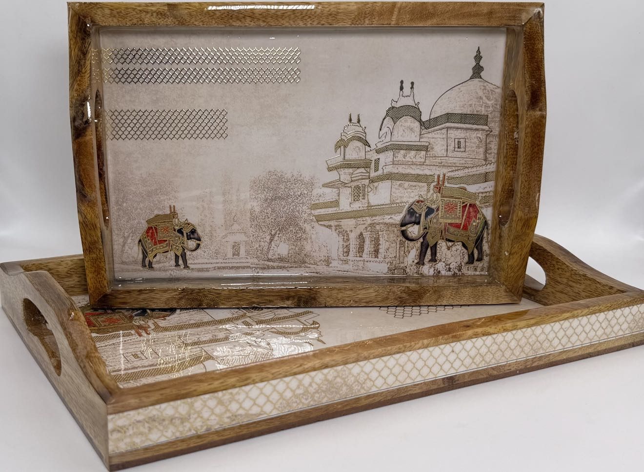 2 PC Tray Set 15MM (HH) in the Gajraj design