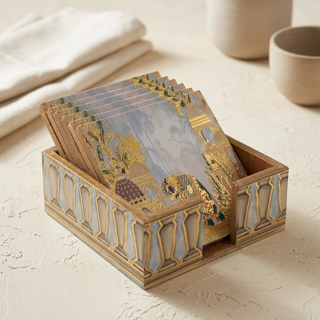 Coaster Set in Darbar design