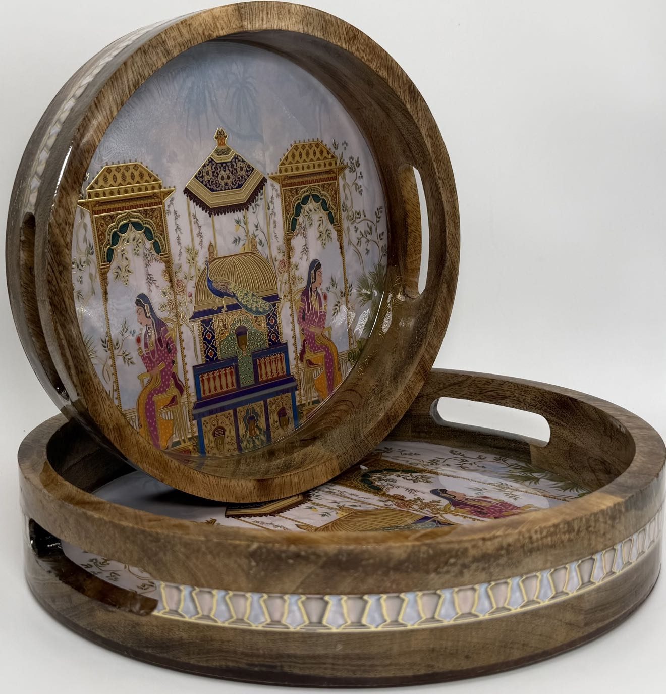 2 PC Tray Set 15MM (RN) in the Rajmahal design