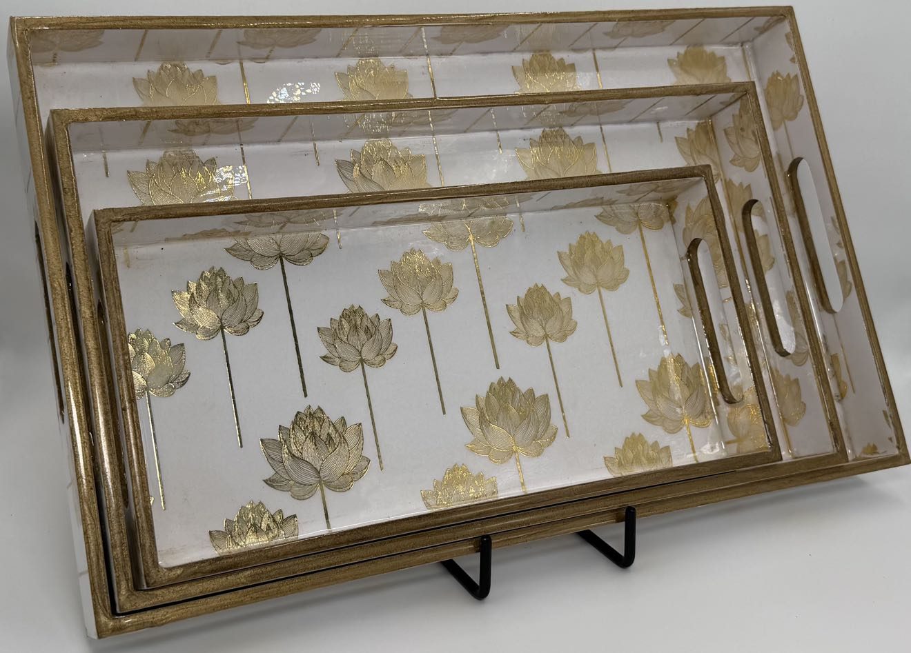 3 PC Tray Set 16x10" in the Kamal design