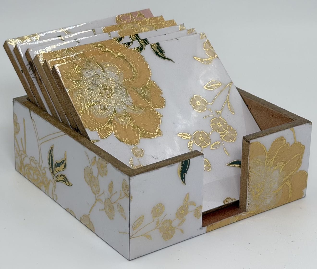 Coaster Set in the Guldasta design