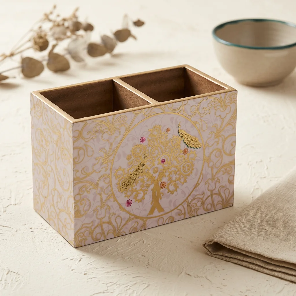 Cutlery Holder in Mayurvriksha design