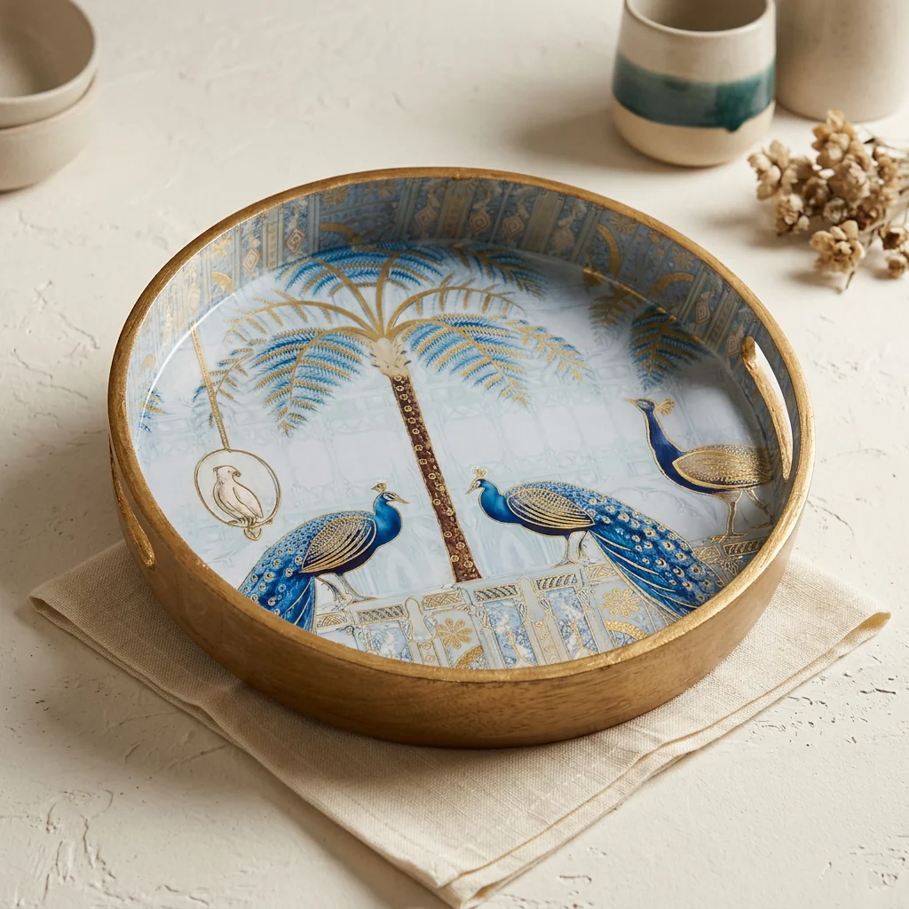 Round Trays (SL) 12" in Mayura design
