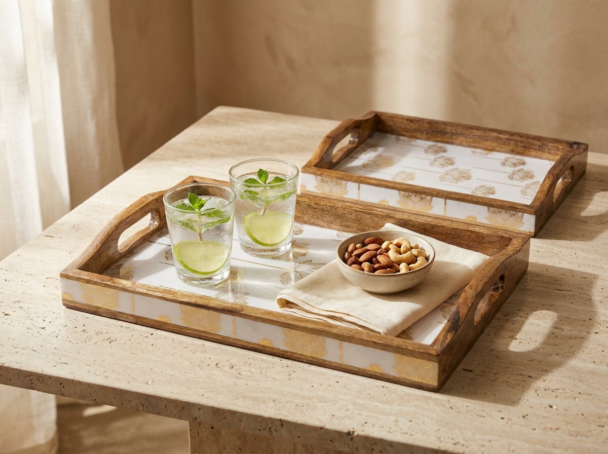 2 PC Tray Set 15MM (HH) in Kamal design