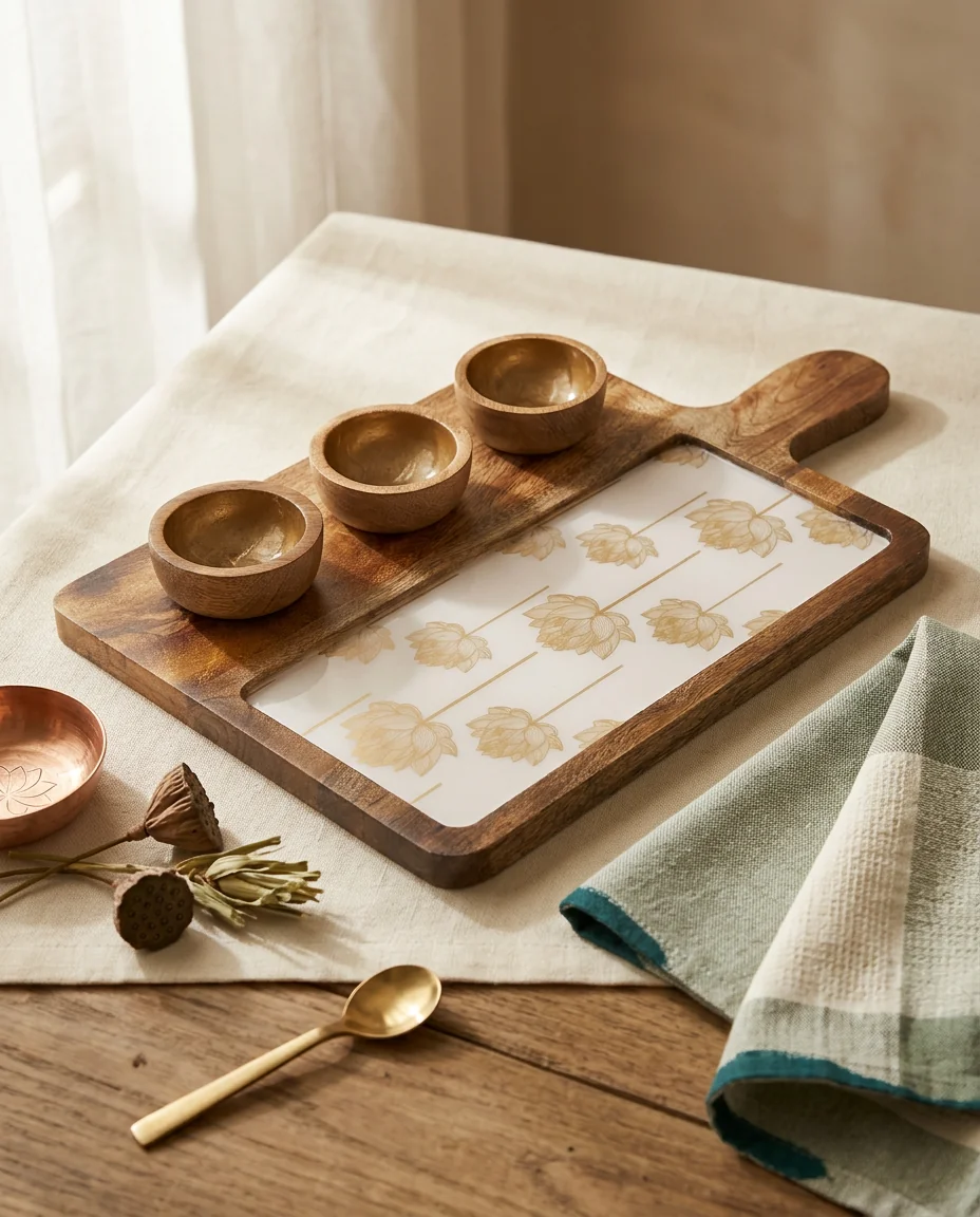 3 Bowl Platter in Kamal design