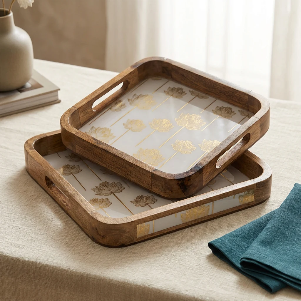 2 PC Tray Set 15MM (SQ) in the D2 design