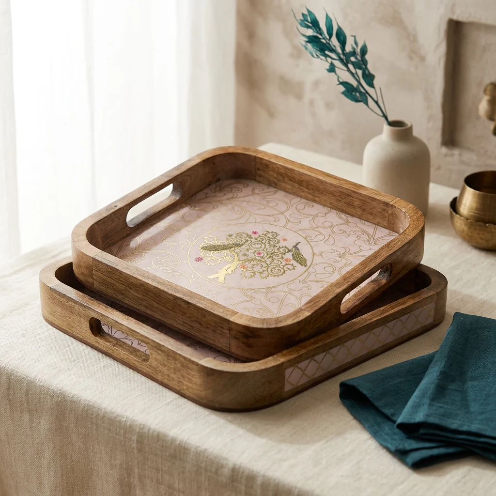 2 PC Tray Set 15MM (SQ) in the D4 design