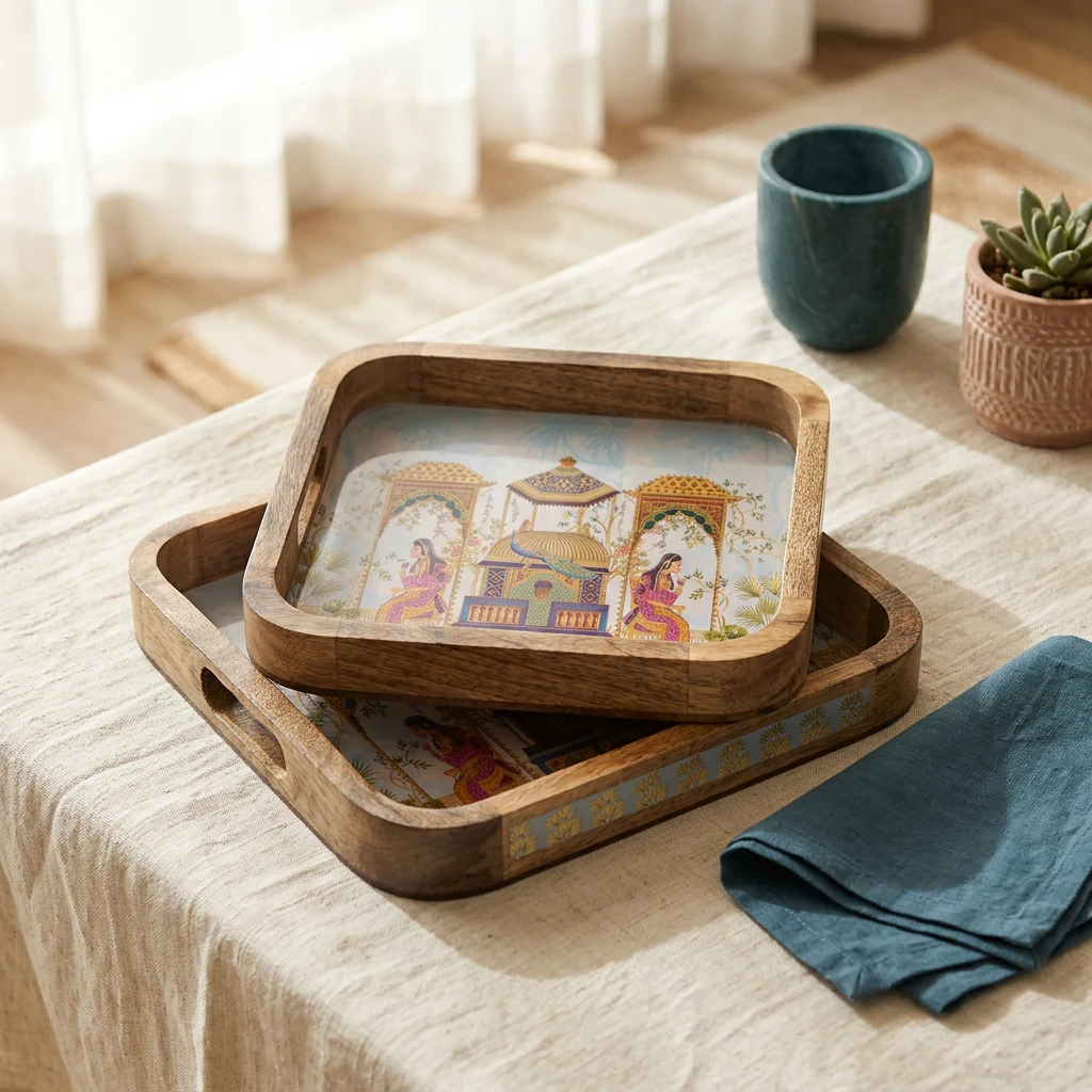 2 PC Tray Set 15MM (SQ) in the D8 design