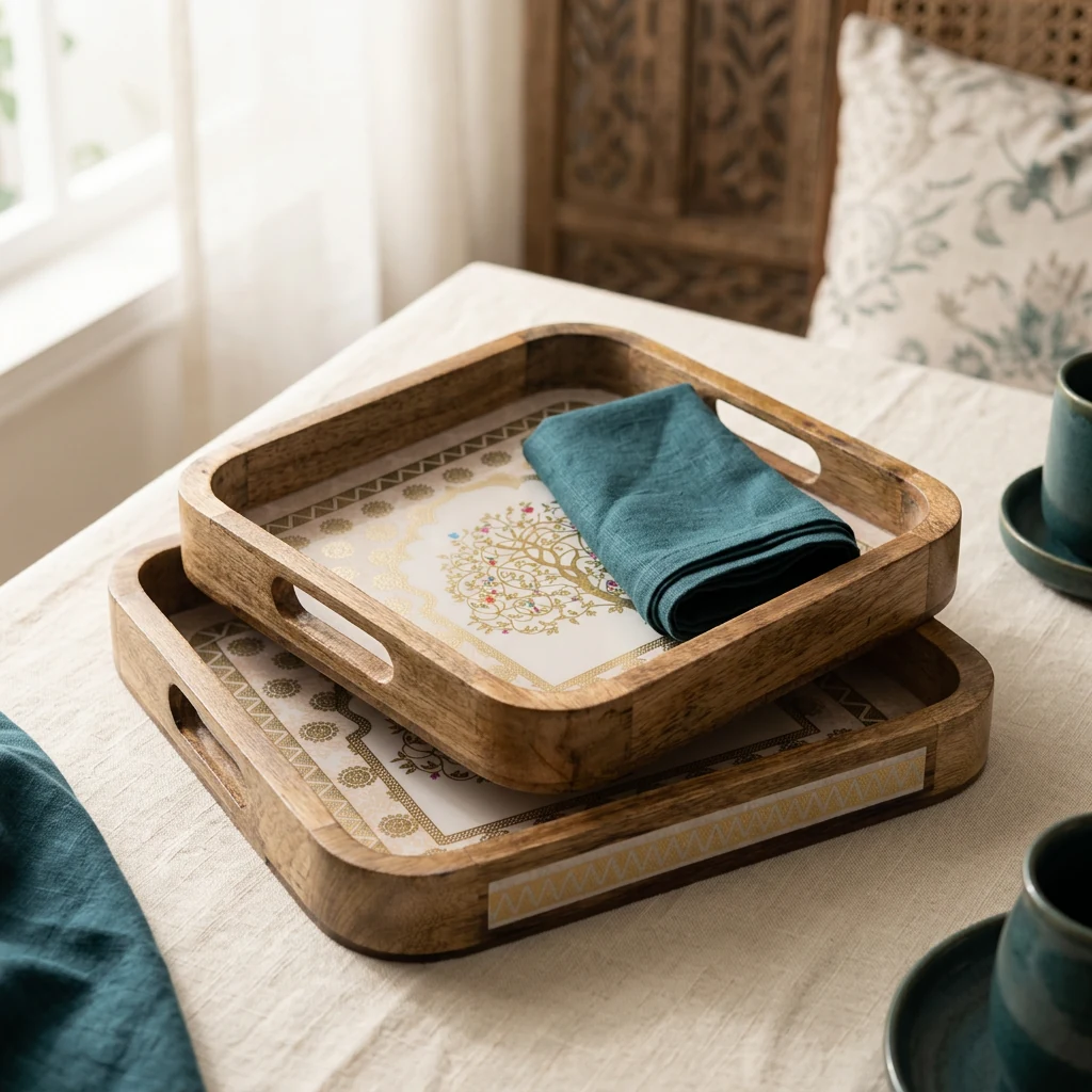 2 PC Tray Set 15MM (SQ) in the D10 design