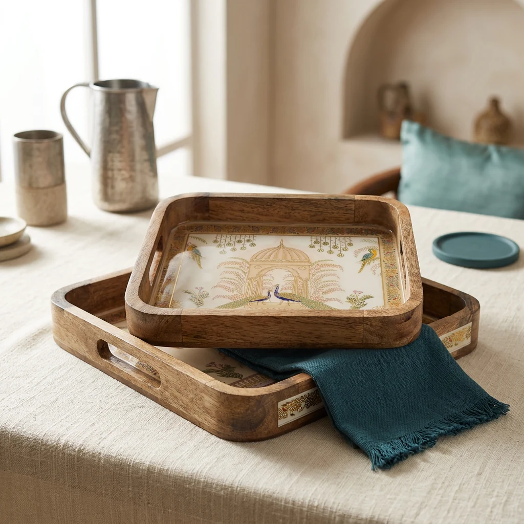 2 PC Tray Set 15MM (SQ) in the D18 design