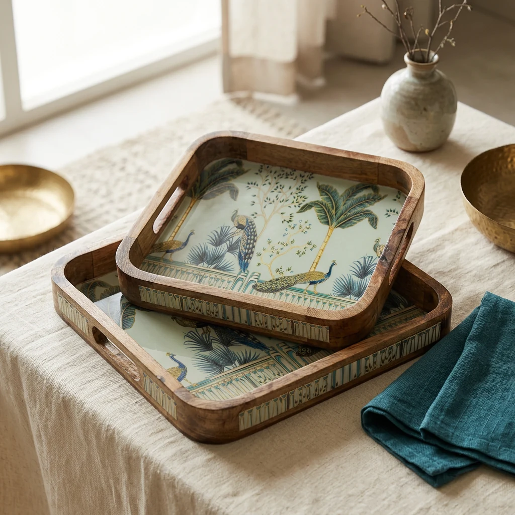 2 PC Tray Set 15MM (SQ) in the D19 design