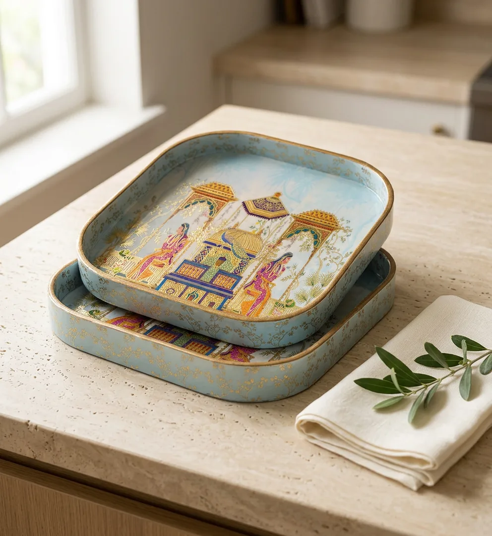 2 PC Tray Set (SMKG) in D5 design