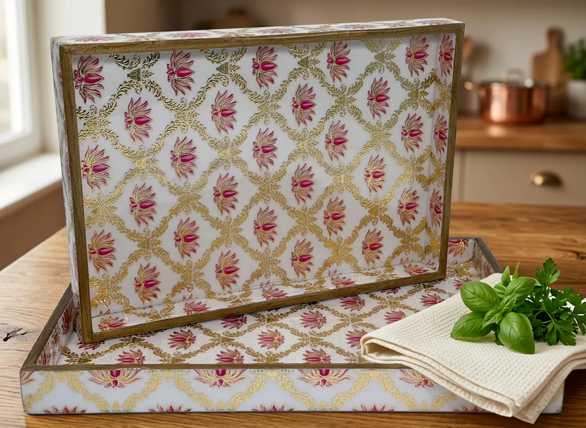 2 PC Tray Set (SMRCT) in Padma design