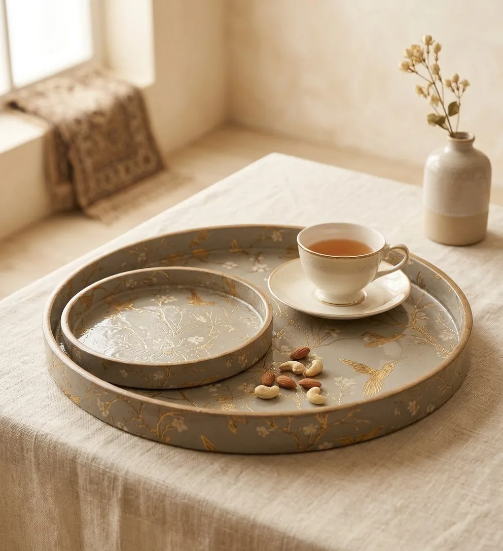 2 PC Tray Set (SMRN) — Bel — Lifestyle 2