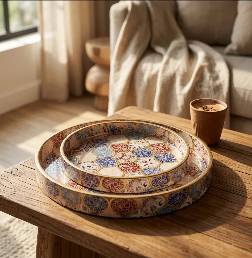 2 PC Tray Set (SMRN) in D6 design