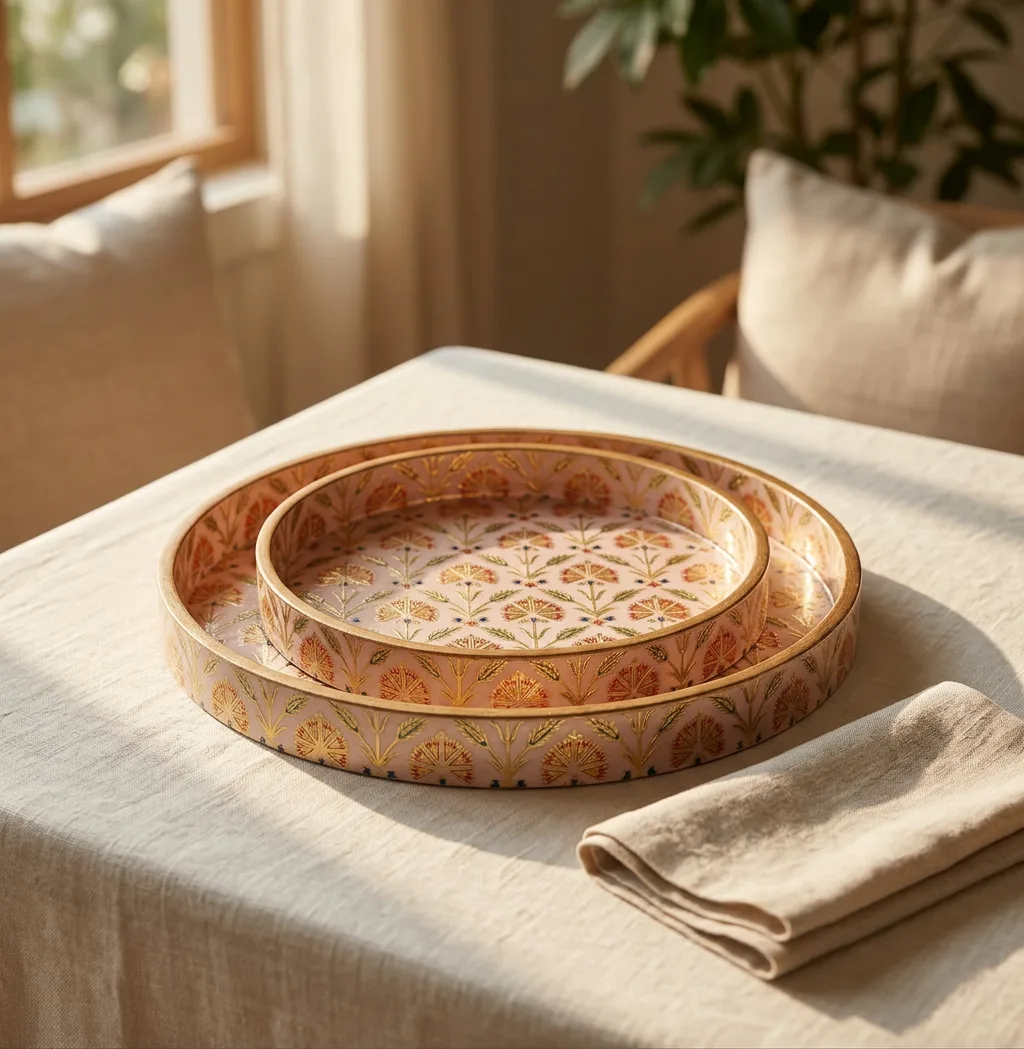 2 PC Tray Set (SMRN) in D8 design