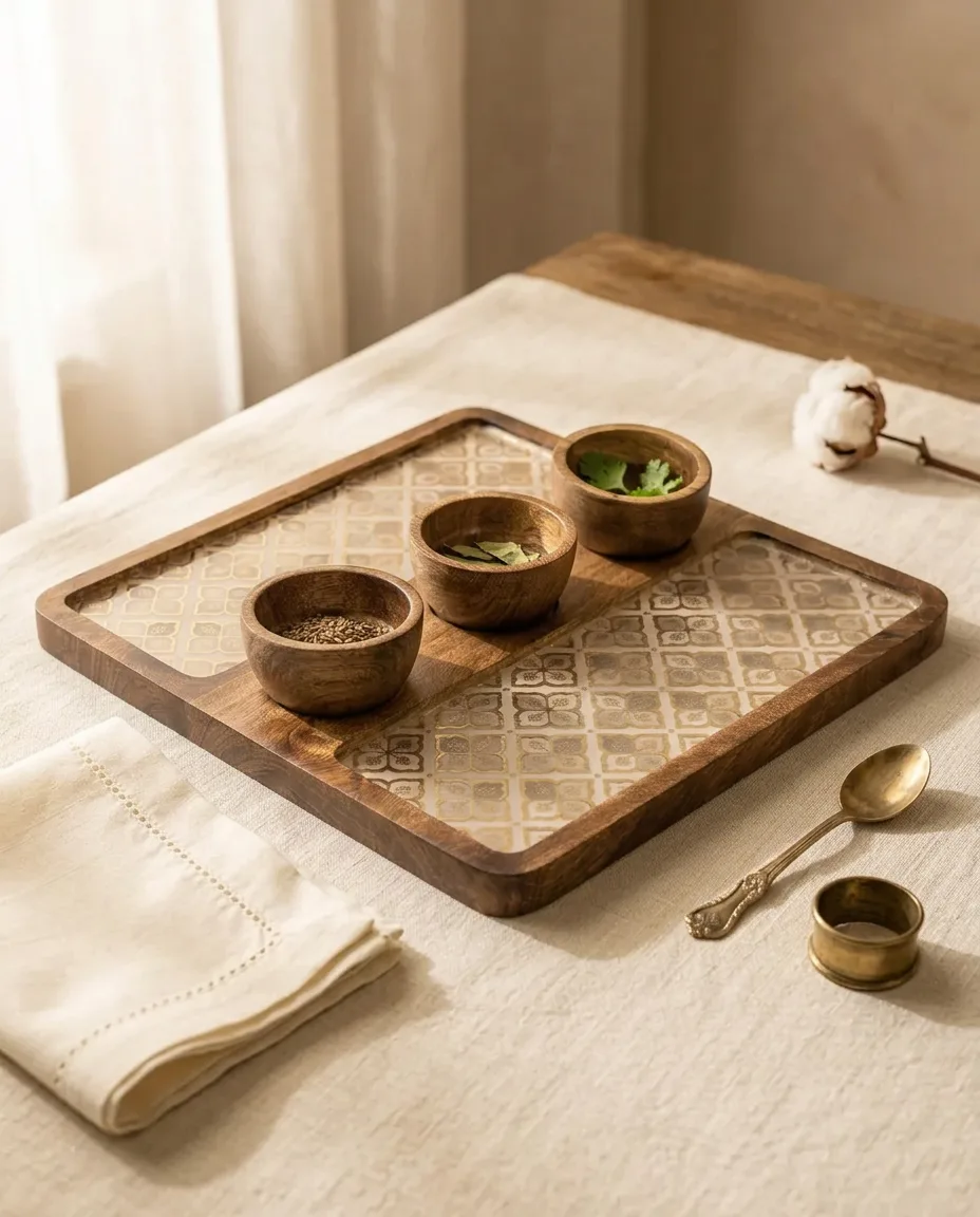 3 Bowl Platter (SQ) — Jaali — Lifestyle 2