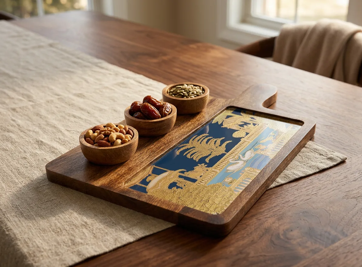 3 Bowl Platter in Hansa Mahal design
