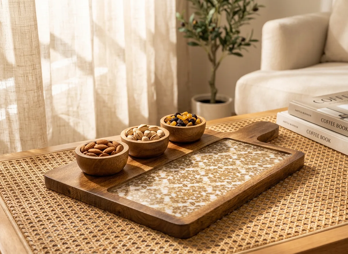 3 Bowl Platter in Banarasi design