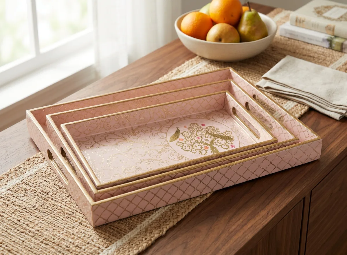 3 PC Tray Set 16x10" in D5 design