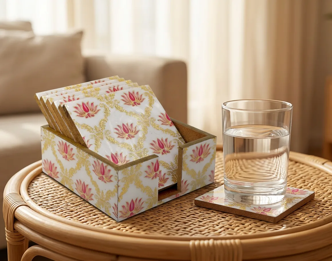 Coaster Set in Padma design