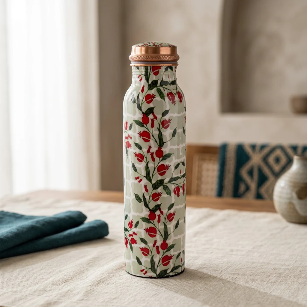 Copper Bottle (950ml) in the D7 design