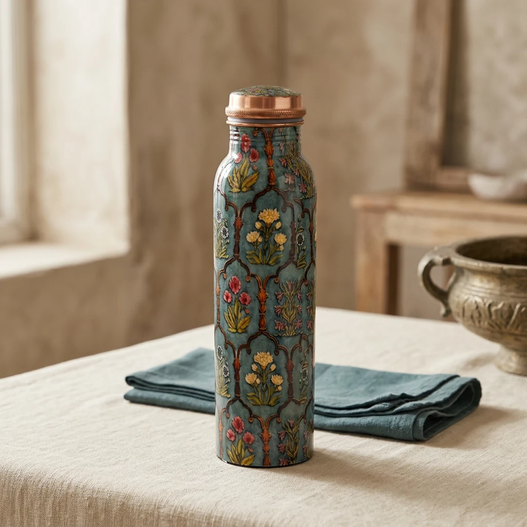Copper Bottle (950ml) in the D14 design
