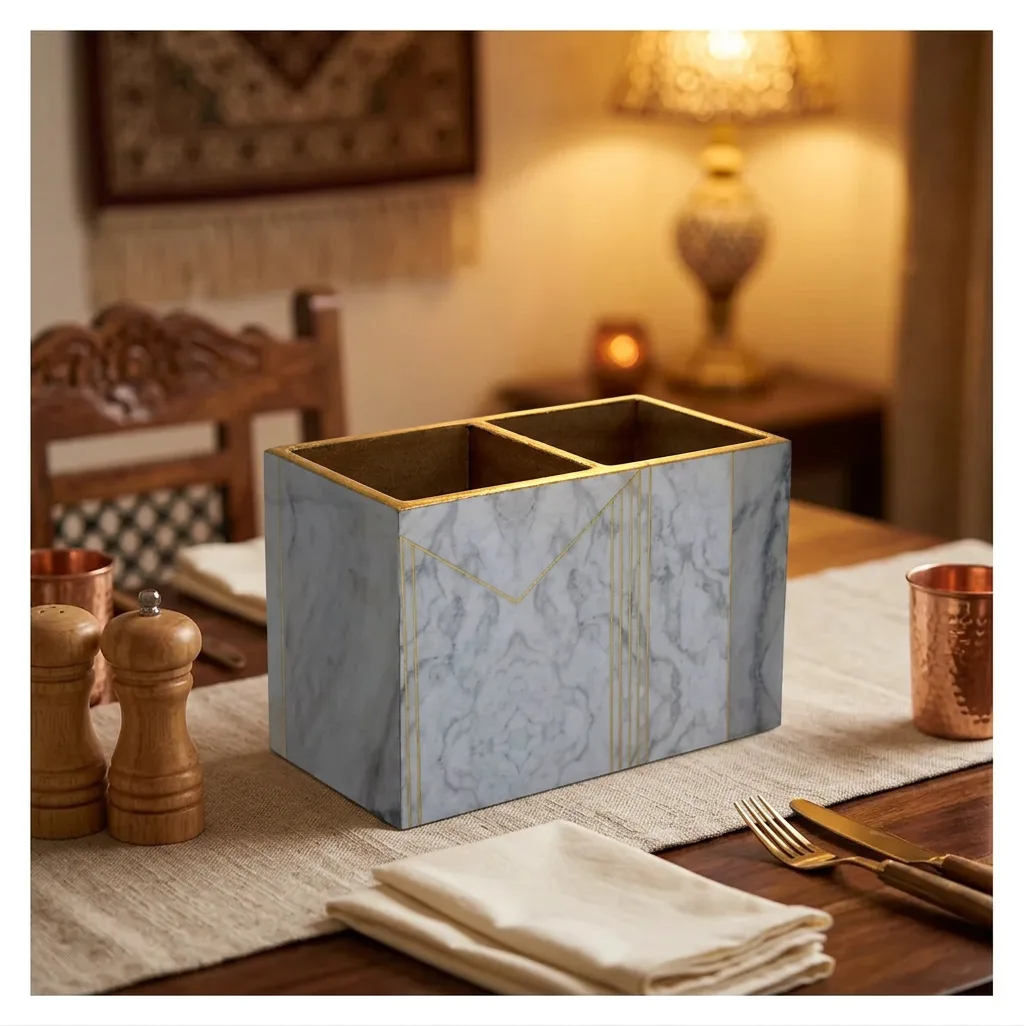 Cutlery Holder in Makrana design