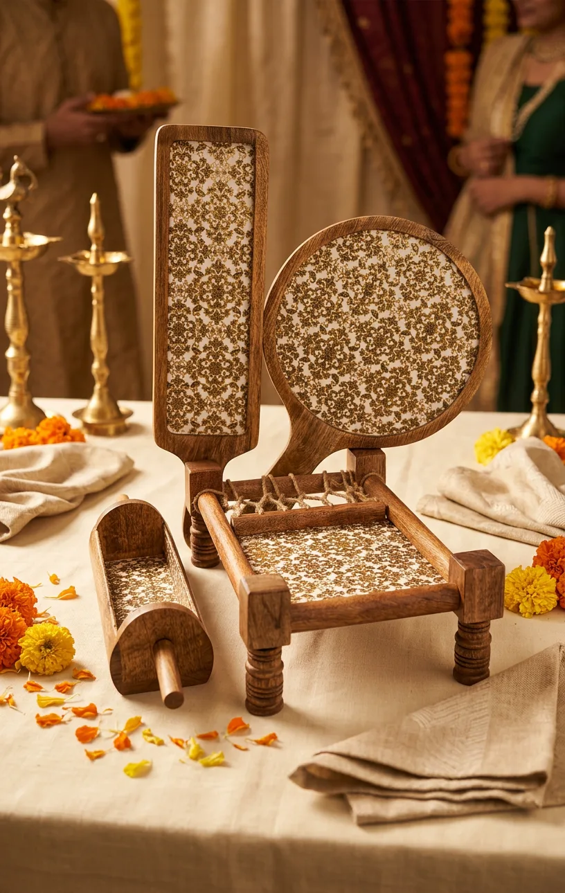 Khatiya Platter Set in Banarasi design