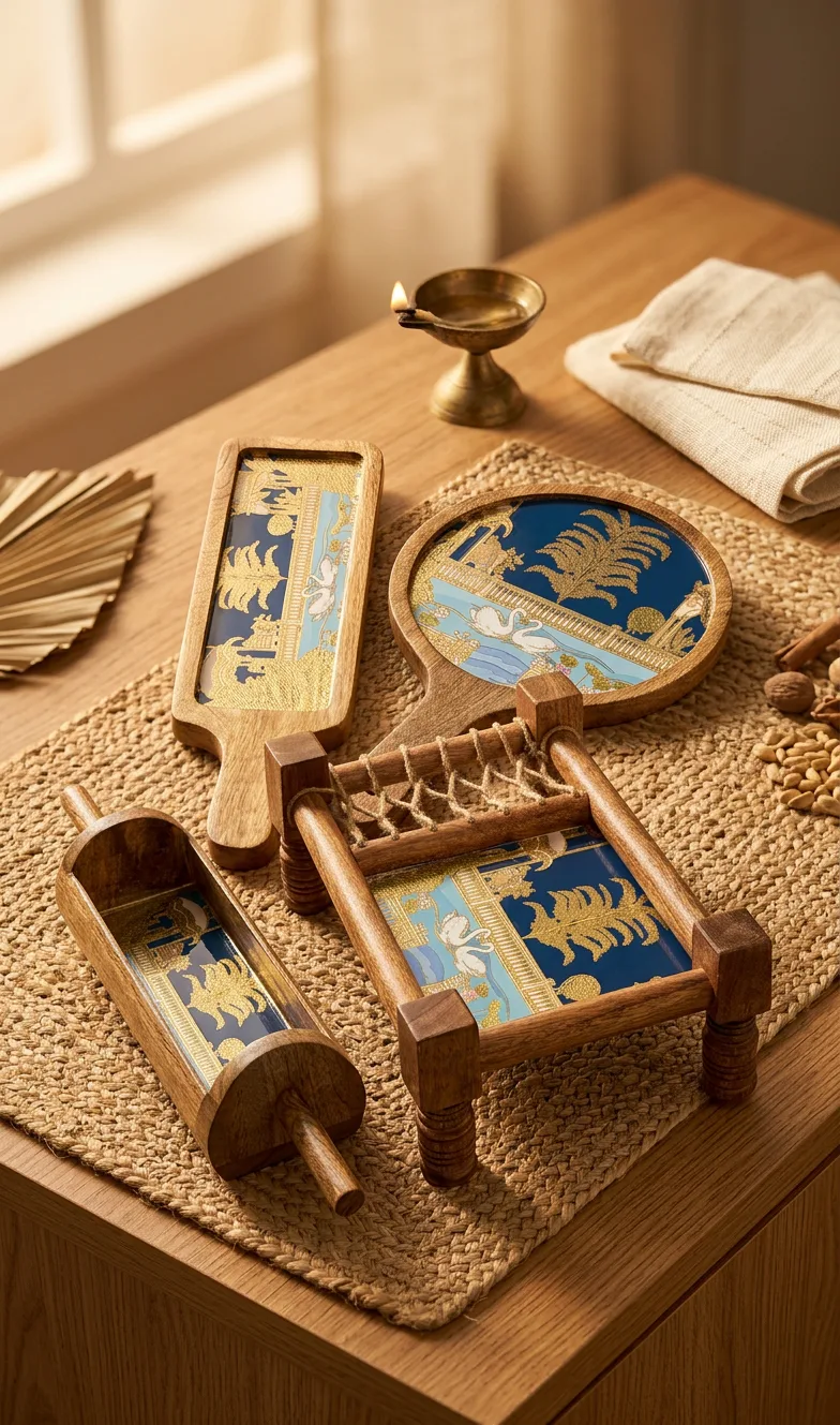 Khatiya Platter Set in Hansa Mahal design