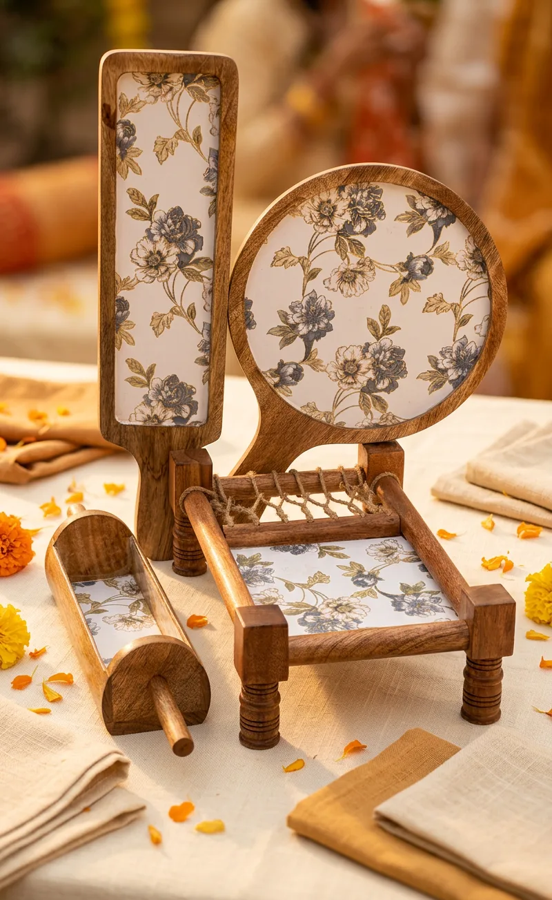 Khatiya Platter Set in Nilofar design