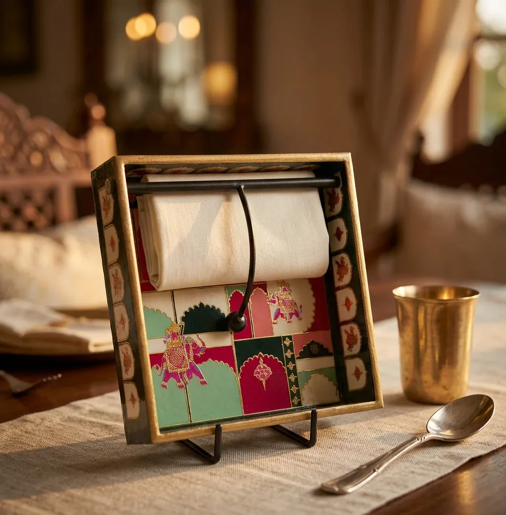 Napkin Holder in Rangmahal design