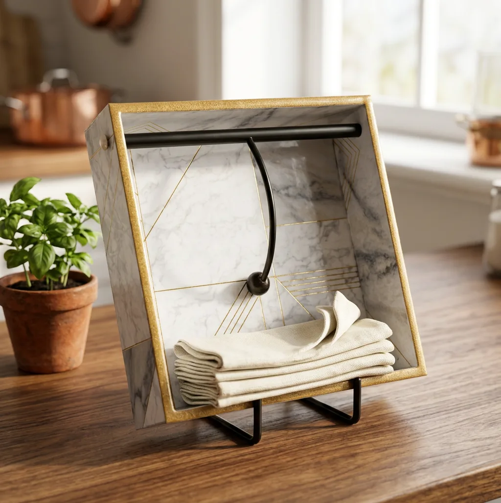 Napkin Holder in Makrana design