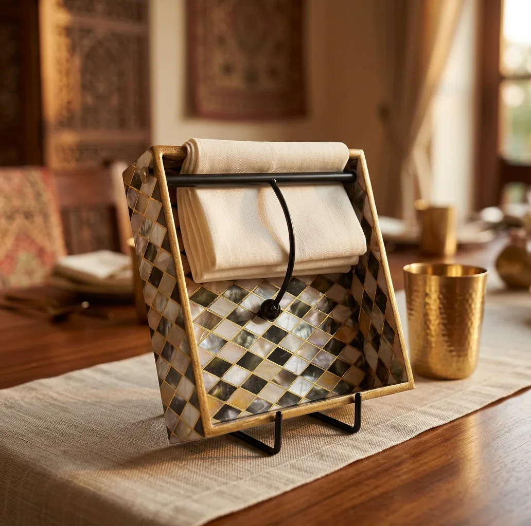 Napkin Holder in Sadaf design
