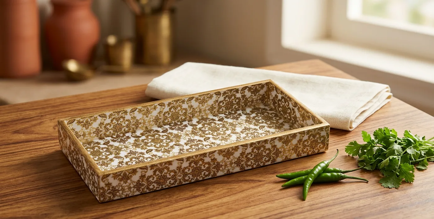 Pan Tray in Banarasi design